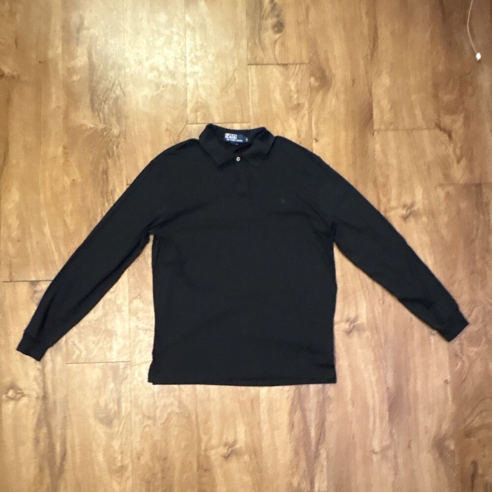 Polo by Ralph Lauren black long sleeve top sz M